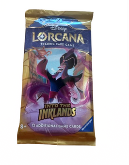 Disney Lorcana Trading Card Game Into the Inklands 12 Cards Pack New Sealed