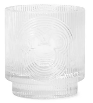 Disney Parks Mickey Mouse Icon Crystal Glass Home New with Tag