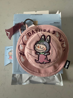 Pop Mart Labubu THE MONSTERS FALL IN WILD Datura Bucket Hat Mini Bag USA New