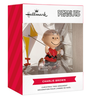 Hallmark Peanuts Charlie Brown With Kite Christmas Ornament New With Box