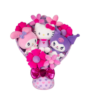 Universal Studios Hello Kitty Friends Plush Special Valentine Bouquet New w Tag