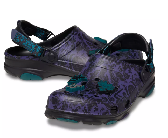 Disney Parks Halloween 2024 Haunted Mansion Wallpaper Clogs Crocs M5/W7 New Tag
