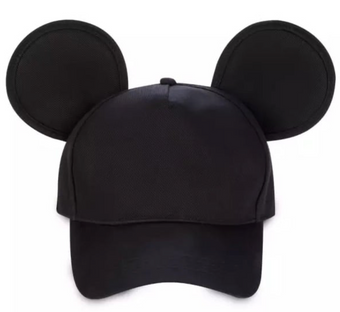 Disney Parks Baseball Cap Hat - Mickey Mouse Ear Hat - Black New With Tag