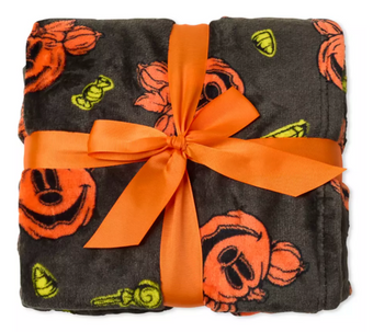Disney Parks Halloween 2024 Mickey and Minnie Mouse Throw Blanket New With Tag
