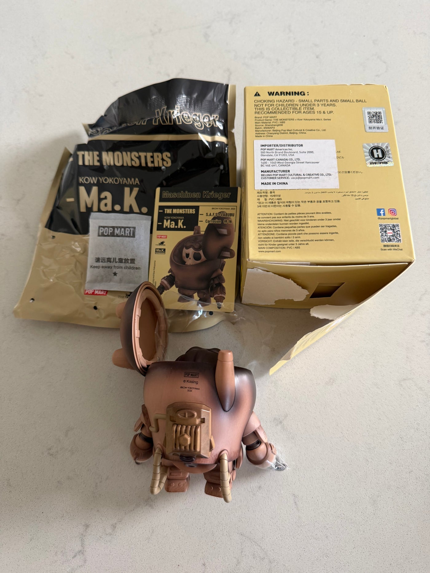 Pop Mart Labubu The Monsters x Kow Yokoyama Ma.k Corrosion New w Box USA SELLER