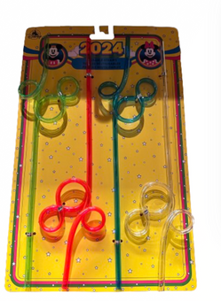 Disney Parks 2024 Mickey Icon Reusable Straws Set New with Card