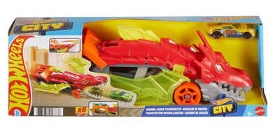 Hot Wheels Dragon Launch Transporter Vehicle Toy New With Box