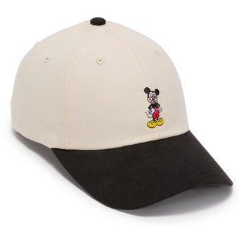 Disney Parks WDW Mickey Mouse Black White Baseball Cap Hat New With Tag