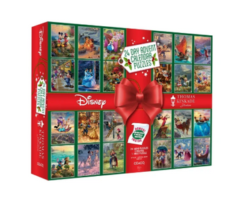 Ceaco Thomas Kinkade Disney 1000pcs 24-Day Advent Calendar Jigsaw Puzzle New Box