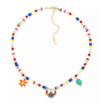 Disney Parks Lilo & Stitch Aloha Necklace Set by BaubleBar New with Card