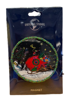 Universal Studios Magnet Grinch Sleigh Merry Grinchmas! New With Tag