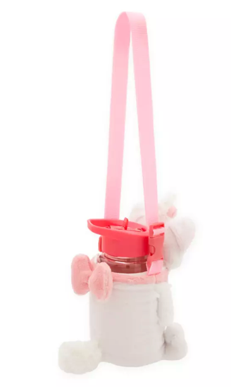 Disney Parks Marie The Aristocats Water Bottle with Plush Carrier New with Tag