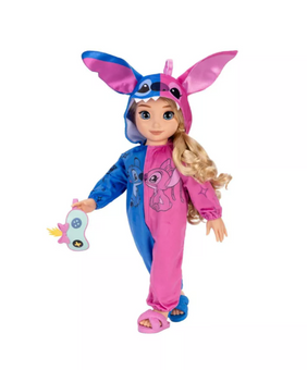 Disney ILY 4EVER 18" Stitch & Angel Inspired Doll Blonde Hair/Blue Eyes New