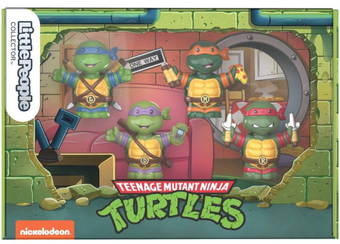 Fisher-Price Little People Teenage Mutant Ninja Turtles Special Set New With Box