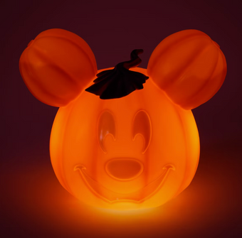 Disney Parks Halloween Mickey Mouse Pumpkin Light-Up Decoration New With Tag