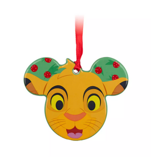 Disney Parks Festive The Lion King Simba Ceramic Christmas Ornament New With Tag