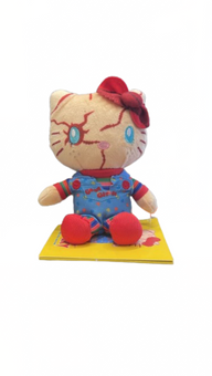 Universal Studios Halloween Hello Kitty as Chucky Shoulder Magnet Plush New