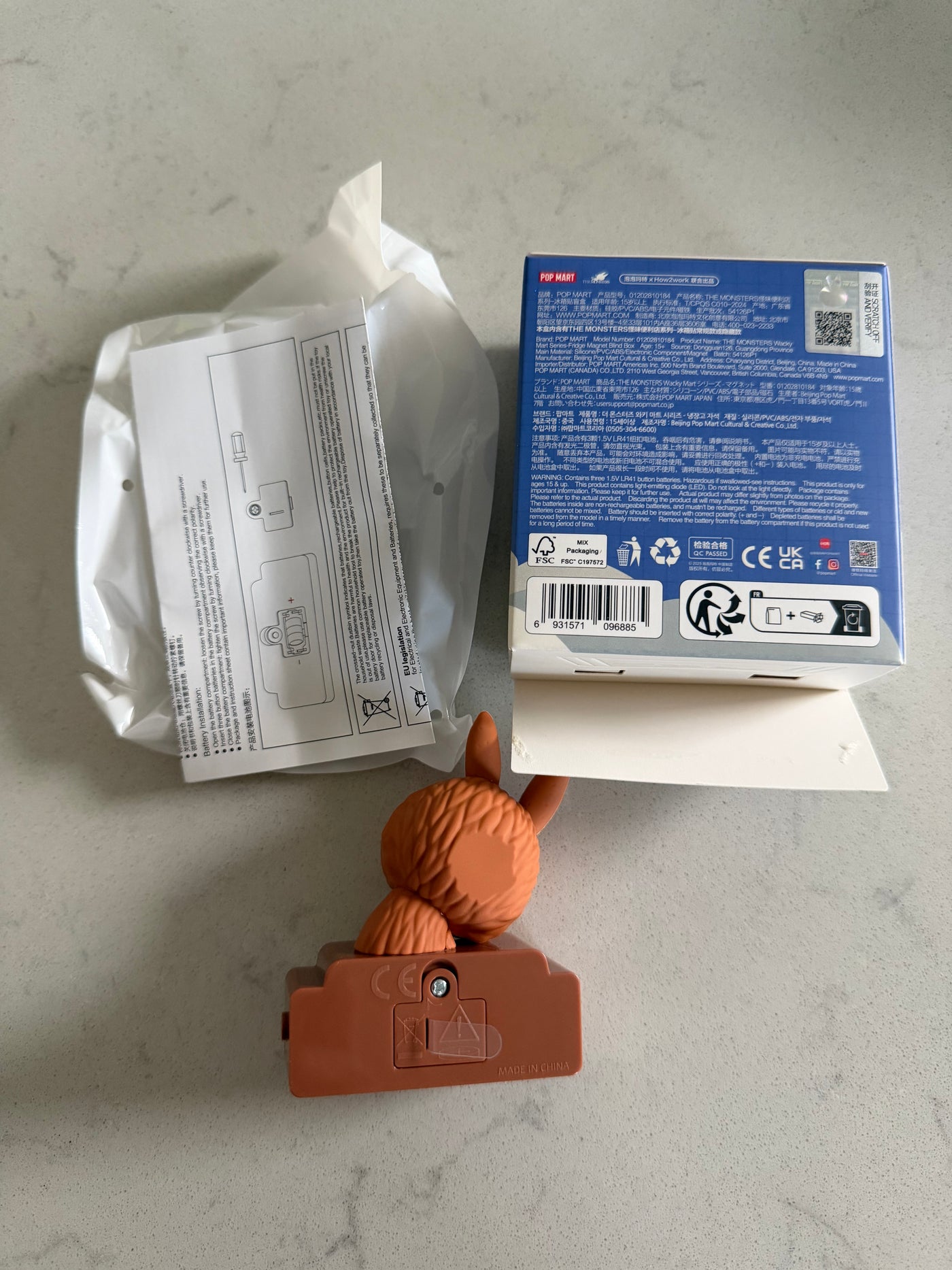 Pop Mart Labubu The Monsters Wacky Mart Canned Sardines Fridge Magnet USA New