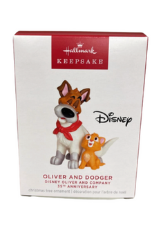 Hallmark 2023 Keepsake 35th Oliver and Dodger Christmas Ornament New with Box