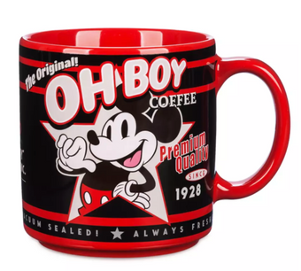 Disney Parks Mickey Mouse ''Oh Boy!'' Coffee Mug New With Tag