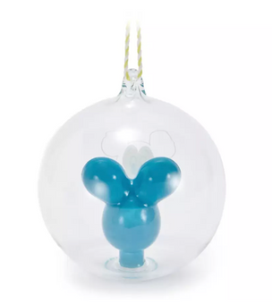 Disney Parks Mickey Mouse Balloon Glass Ball Christmas Ornament New With Tag