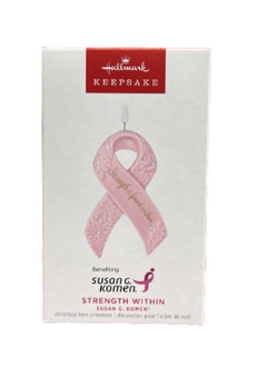 Hallmark 2023 Keepsake Pink Ribbon Susan G. Komen Christmas Ornament New w Box