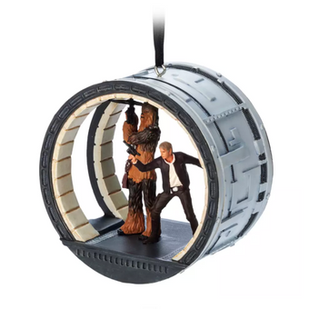 Disney Parks Han Solo and Chewbacca Sketchbook Christmas Ornament New With Tag