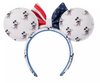 Disney Parks Mickey & Minnie Mouse Americana Loungefly Ear Headband New With Tag