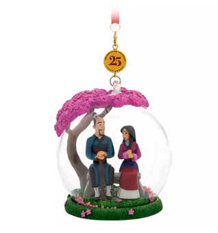 Disney 25th Mulan Legacy Sketchbook Christmas Tree Ornament New with Tag