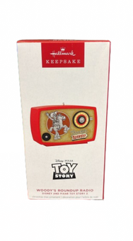 Hallmark 2024 Keepsake Disney Toy Story 2 Woody's Roundup Radio Ornament New
