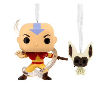Hallmark Funko Pop Disney Avatar Aang and Momo Christmas Ornament New