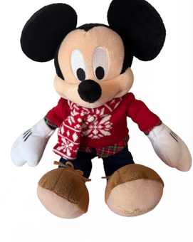 Disney 2015 Holiday Christmas Mickey Snowflakes Sweater Plush New without Tag