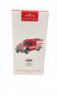 Hallmark 2024 Keepsake 2011 Ford F-550 Fire Engine Christmas Ornament New w Box