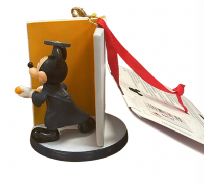 Disney Parks Mickey Mouse Grad Graduation Christmas Ornament New with Tag