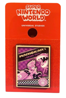 Universal Studios Nintendo World Mario Kart Grand Prix Princess Peach Pin New