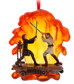 Disney Sketchbook Star Wars Anakin Skywalker and Obi-Wan Kenobi Ornament New