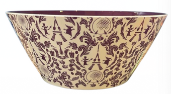 Disney Parks Epcot Food & Wine 2025 Festival Purple Serving Bowl New With Tag