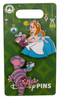 Disney Parks Alice and Cheshire Cat Holiday Pin New With Card