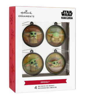 Hallmark Star Wars Mandalorian Grogu Scenes Mini Christmas Ornament New With Box