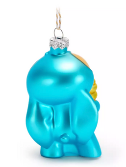 Disney Parks Stitch Pineapple Swirl Lilo & Stitch Glass Christmas Ornament New