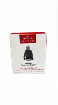 Hallmark 2025 Keepsake Mini Christmas Vacation Sledding Clark Ornament New w Box