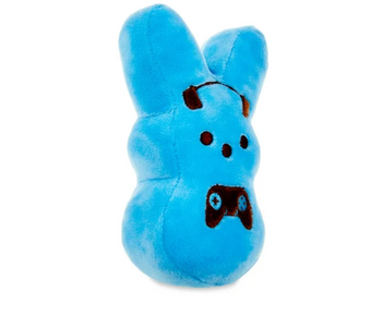 Peeps Peep 6" Plush Scented Marshmallow Bunny Blue Gamer New with Tag