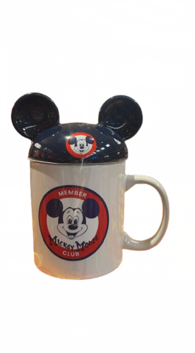 Disney Parks 70th Honorary Member Mickey Club Ceramic Coffee Mug with Lid New
