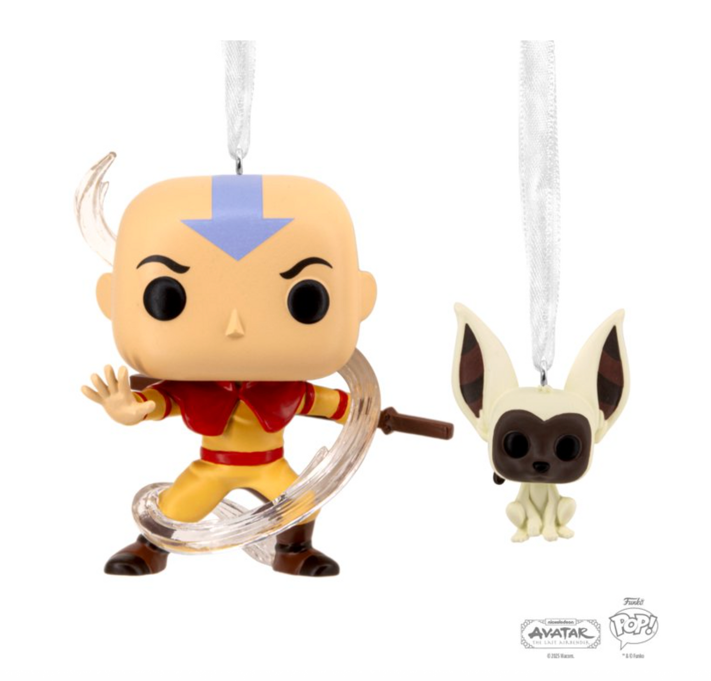 Hallmark Funko Pop Disney Avatar Aang and Momo Christmas Ornament New