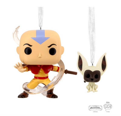 Hallmark Funko Pop Disney Avatar Aang and Momo Christmas Ornament New