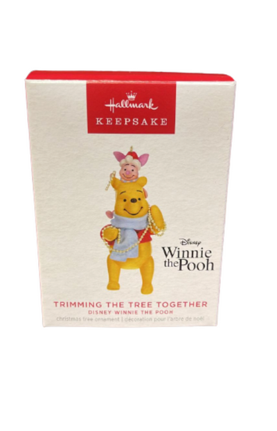 Hallmark 2023 Keepsake Winnie the Pooh Trimming the Tree Together Ornament New