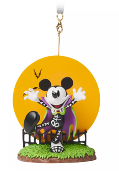 Disney Parks Halloween 2024 Mickey Mouse Sketchbook Christmas Ornament New Tag