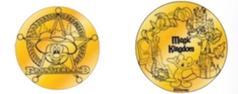 Disney Magic Island Breezeway Mickey Sheriff Collectible Coin Medallion New