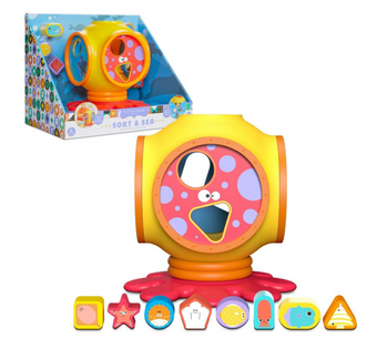 FAO Schwarz Sort & Sea Octupus Sorter - 9pc New With Box