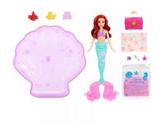 Disney Princess Ariel Doll Red Hair Blue Eyes & Pool Set with Moldable Sand New